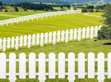 12 Pieces Garden Fence with 12 Pieces Fence Insert White Plastic Fence Garden Fence Edgings Lawn V1366-AZ2-W-03298