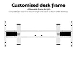 Artiss Standing Desk Frame Only Dual Motor Motorised White HASD-268-WH