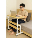 Height Adjustable Rolling Overbed Table 60cm Mobile Computer Desk V63-952821