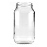 12x 750ml Flint Glass Jars + Twist Lids - Round Food Storage Preserving Jar V238-SUPDZ-39259009417296