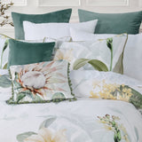 Bianca Helensvale White Floral Cotton Sateen Quilt Cover Set King V442-BCA-QUILTCS-HELENSVALE-WHITE-KI