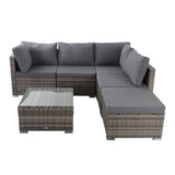 Ottoman-Style Outdoor Lounge Set in Grey V264-OTF-507S-541S-LGR