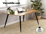 Artiss Dining Table 4 Seater Kitchen Cafe Wooden Table Rectangular 120CM MO-DIN-TAB-02-WD-AB