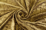 Large Thick Velvet Curtain Stunning Flocking 560x230cm+30Hooks Gold V702-CNY8-4S-NB-OLIVER