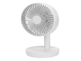 3 Speed USB Desktop Oscillating Fan 5 Blade Gentle Wind Small Personal Desk Fan with Automatic V1294-YM0523-3113220050011
