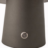 LED Cordless Mushroom USB Rechargeable Table Lamp Dimming Night Light - Steel Grey V563-75189