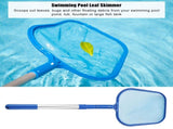 Swimming Pool Leaf Skimmer Mesh Net with Telescopic Pole Pond Tub Cleaning Tool V1294-YM0901-JY09992-01
