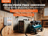 3 Phase Converter - 10HP 30A 220V Single Phase to 3 Phase Converter, Digital Phase Shifter for V952-SZBXQ10HP000GCR3SV7