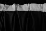 Large Thick Faux Mink Velvet Curtains Blockout 550x 230cmHook Pinch Pleat Black V702-CNA11-1 BLACK