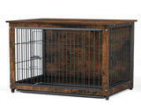 Wooden Pet Crate & Dog Cage End Table V767-P-XL111S-G2