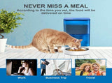 Smart Pet Feeder with WiFi and Button Control, 4L Automatic Cat and Dog Food Dispenser with V1341-ZY-68BVQU6H-GREY-BUTTONVERSION
