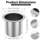 2Pcs Drop-in Cup Holder Rust Resistance Automotive Cup Holders Long Lasting Durability for Dining V1366-AZ2-W-15023