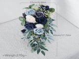 Artificial flowers under 50,Elegant Weddings For Bride Rose Flower Floral Handmade Holding V1192-AZ-W-27881