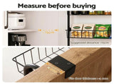 Artiss Over Door Storage Hanger Pantry 6-Tier Metal Hook Hanging Organiser Black OVDS-A-MET01-BK
