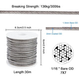 Wire ROpe Hanging Kit 2Mm Stainless Steel ROpe 30M With Turnbuckle Eye Screw Aluminum Sleeves Heart V1188-MS-227-1125
