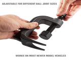 Ball Joint Separator, Adjustable Ball Joint Separator Tool, 2-3/8" Max Opening Range, Ball Joint V1192-AZ-W-0190
