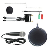 Metal Condenser Microphone Set - PC/Laptop Studio Recording Microphone Kit V1263-JX-3664