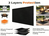 Dual Sided Fire Mat Prevent Deck Burn Stains V1221-XM-LB010-GM04