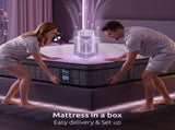 Levitex King Mattress 2 Rows Edge Support for Deep Sleep 5-Zone Ergonomic Pocket Spring Breathable MATTRESS-F-NEX-30-K