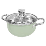 Green Stainless Steel Saucepan for Stew Soup and Hot Pot Cooking V1192-AZ-W-20530