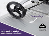 EQUIPMED 152cm Portable Folding Aluminium Access Ramp, 272kg Rated, for Wheelchair, Mobility V219-HELRMPEQ15KA