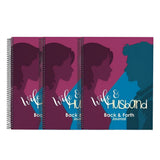 3 Pc Couples Journal, Couples Travel Journal for Him and Her, Back & Forth Love Journal for Couples V1366-AZ2-W-20846