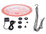 Bird Fountain for Outdoor Plastic Hanging USB Powered Hummingbird Feeder Water Fountain Bird V1294-YM0901-3111250034312