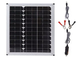 Solar Panel 100W 18V Monocrystalline Silicon 15.7in Long 10.8in Wide Portable Solar Panel Charger V1294-YM0703-3114230065811