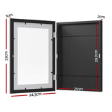 Artiss Photo Frame A4 3PCS Set PFS-A4-3P-BK