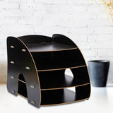 ArC shaped Multiple Layer A4 Magazine Book File Stand Organizer Office Home Desk Storage Box 2 V1294-YM0901-JY26795-02