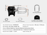 Sliding Gate Kit, Rolling Gate Hardware Kit w/ U-Shaped Wheel Groove for Cantilever Sliding Gates V952-HLHMPJGGLDLX7K6SCV0