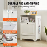 VEVOR Pet Feeding Station w/ 2 Elevated Dog Bowls Dog Food & Toy Storage Cabinet V952-MZCWHSWJ24YC6P61XV0