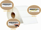 3-Proof 1" Core 2" x 1" Direct Thermal Label Multipurpose V1258-DP02-WO-429