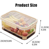 Outdoor Picnic Preservation Box - Leak-Resistant Dual-Layer Storage w/ Ice Pack & Handle, Sealed V1366-AZ2-W-11411