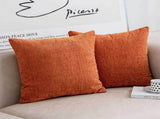 Burnt Orange Pillow Covers 18X18 Inch 4 Modern Farmhouse Rustic Decorative Throw Pillow Cover Square V1370-AZ4-07515