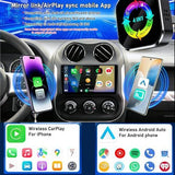 2026 Upgraded 4 in 1 Wireless CarPlay AdapterUltra-mini Size USB Design Wired to Wireless Adapter V1107-800-07258-BLK-3CM