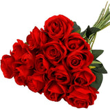 15 pieces of rose artificial flower home wedding Valentine's Day gift rose V1192-DRO-0020