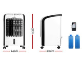Devanti Evaporative Air Cooler Conditioner 4L EAC-C-RC-02S-GR