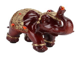 Elephant Statue Durable Resin Cute Elegant Attract Wealth Round Corner Elephant Decor for Home V1294-YM0626-3115220164911