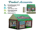 CARLA HOME Kids Clubhouse Play Tent - Green - Outdoor Play Equipment Play Tents & Tunnels V178-36490