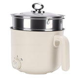 Electric Hot Pot with Steaming Basket Portable Multifunctional Cooking Pot for Ramen Noodles Pasta V1294-YM0901-3113260011511