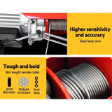 Giantz Electric Hoist Winch 125/250KG Cable 18M Rope Tool Remote Chain Lifting EH-15M-PA250A