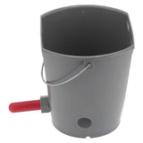 8L Feeder Bucket with 2 Nipple Milk Feeding Barrel Livestock Farm Accessory GrayFor Calf V1294-YM0901-3111210205111