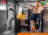 Orange Heavy Duty Pull-Up Assist Strap System With Foam Handles - Adjustable Resistance V888-ELOSUNG39405