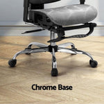 Artiss Ergonomic Office Chair Footrest Grey OCHAIR-H-FZ28-GY