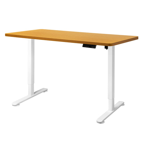 Levede Motorised Standing Desk Adjustable 140cm Natural 1000x 1MM DH4948-140S-WHNT