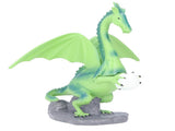 Resin Flying Dragon Statue Holding Ball Dragon Sculpture Decoration for Bedroom Study Room Garden V1294-YM0715-3115210270411