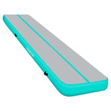 Powertrain Airtrack 20cm Thick 8m x 1m Inflatable Gymnastics Tumbling Mat Air Track - Mint Gree IFM-0801-GYGN