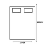 Dreamz Bamboo Pillowtop Mattress Topper Double MT1005-D