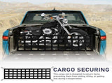 Black Polyester Pickup Truck Cargo Net for Securing and Preventing Sliding Loads - Cargo Netting, 1 V1370-AZ4-20804